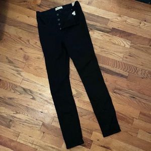Madewell Black Frost 9” Mid-Rise Skinny